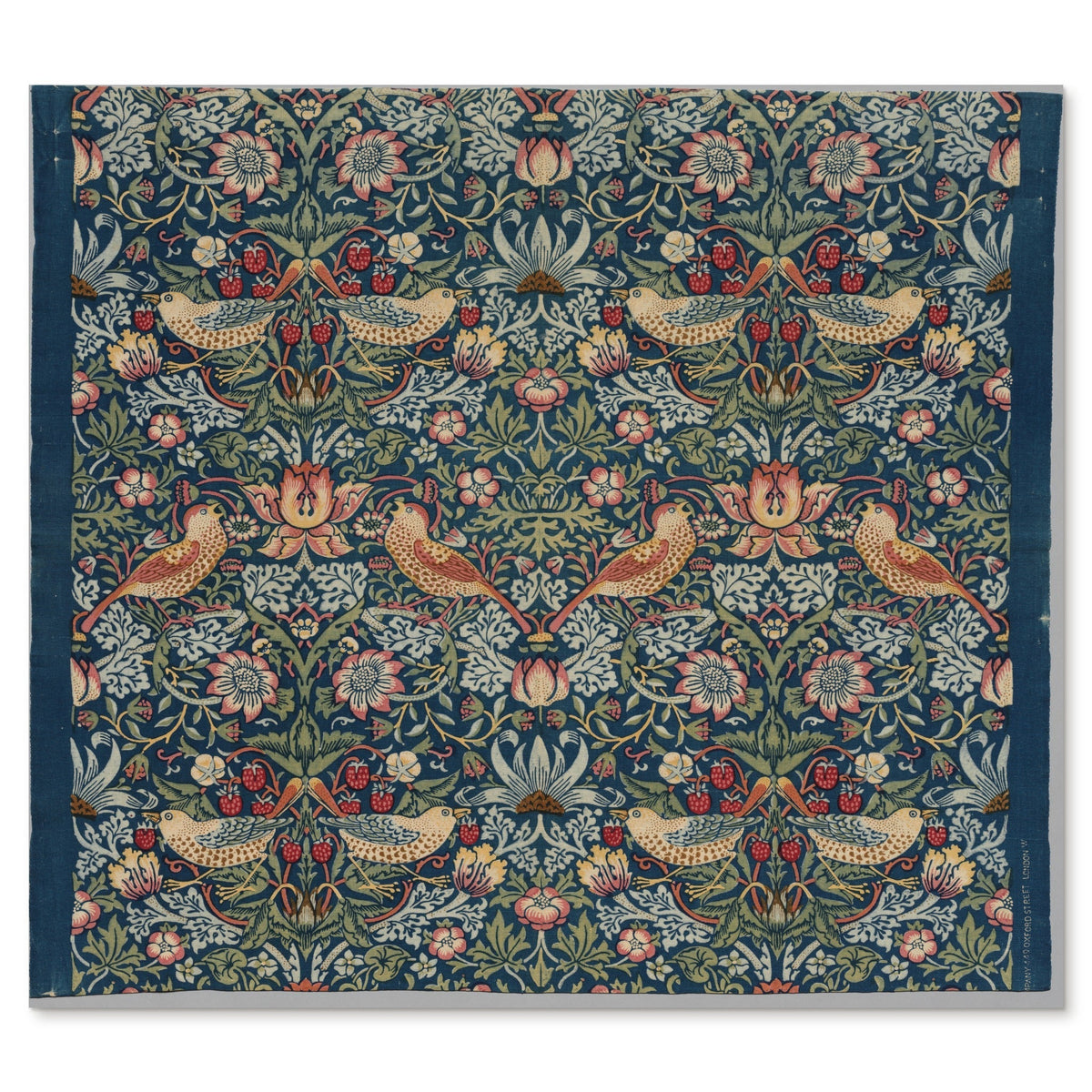 William Morris, Strawberry Thief, 1883 — printed cotton