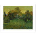 Van Gogh's The Poet's Garden as a 50 × 40 cm fine art poster, unframed, shown flat against a light grey wall