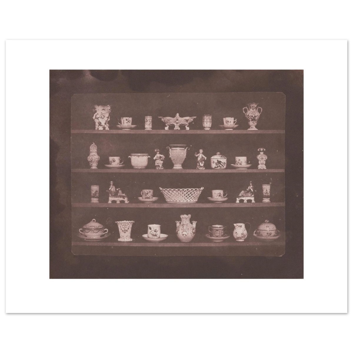 The 50 x 40 cm sheet lying flat, Articles of China enlarged 2.1 times with white margins