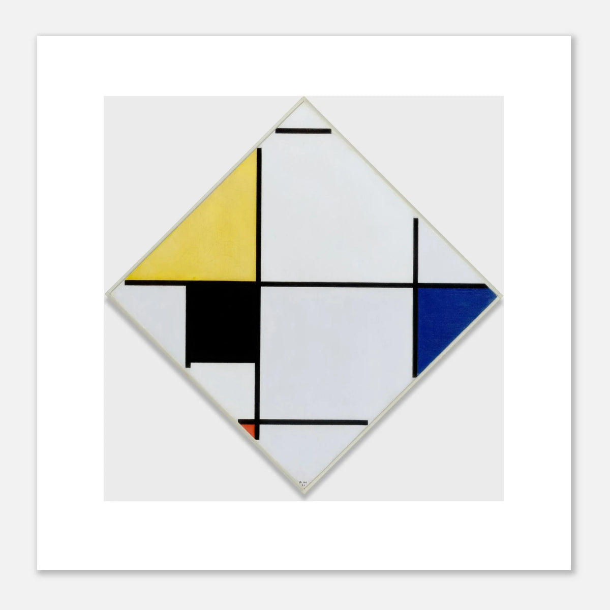 The 70 × 70 cm sheet shown flat with its white border