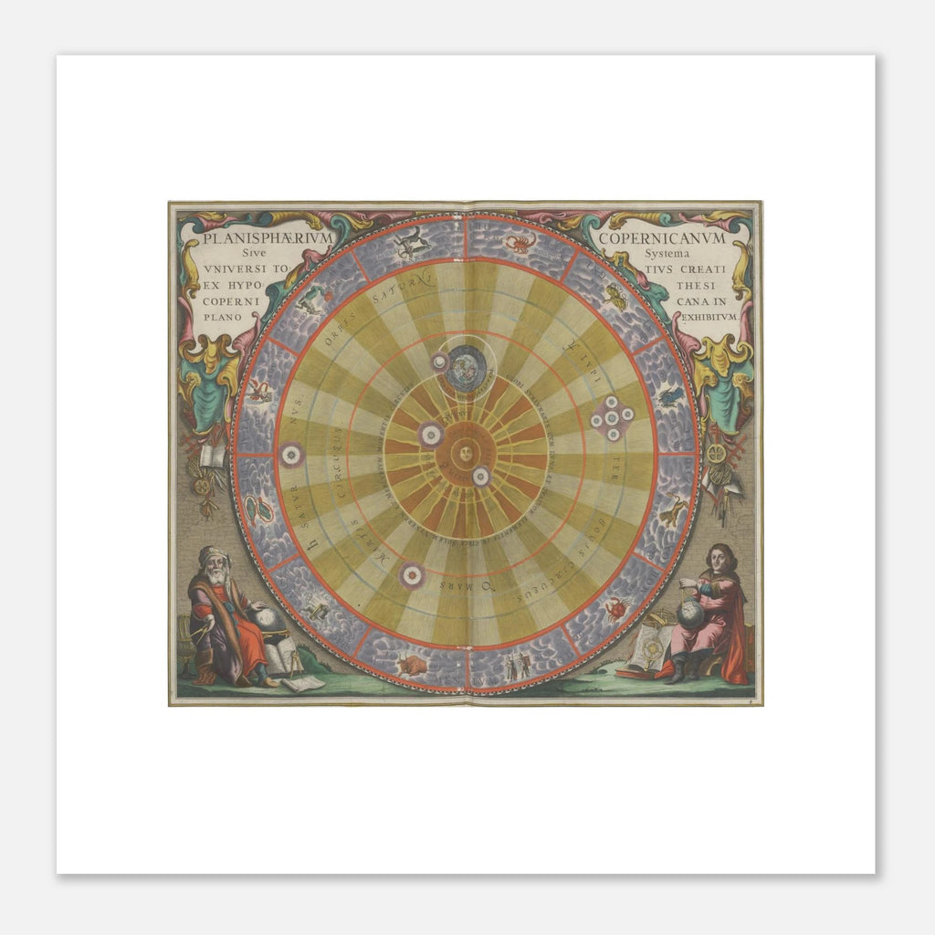 The 70 × 70 cm sheet shown flat with its white border