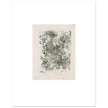 The 20 x 25 cm sheet lying flat, Dandelion Seeds printed at original size with white margins