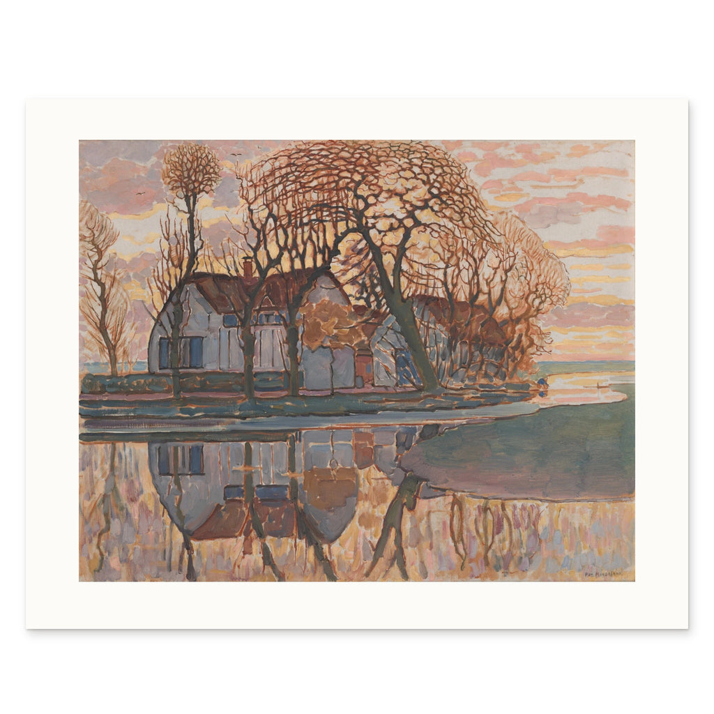 The 50 × 40 cm sheet flat, showing the white border as printed