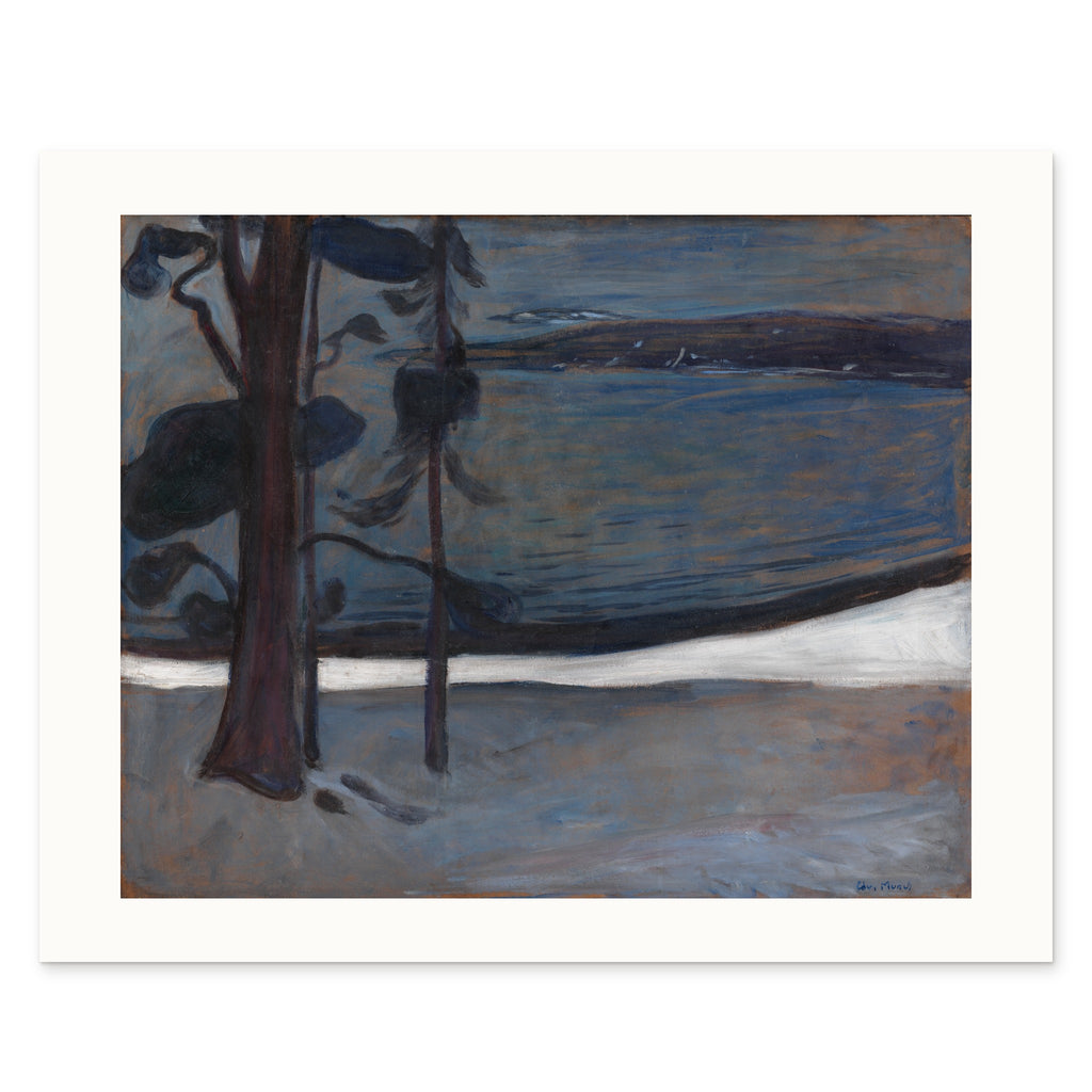 The 50 × 40 cm sheet, unframed, showing the white border