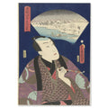 Utagawa Kunisada I and Utagawa Hiroshige II, Sumida River in Winter, 1862 — the full colour woodcut reproduced as a giclée print