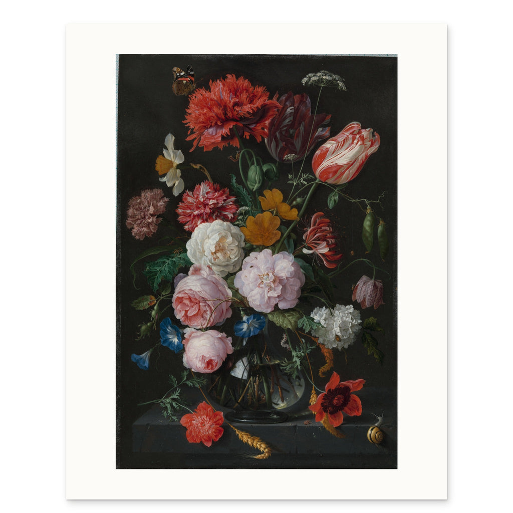 The 40 × 50 cm sheet: the painting reduced to 0.81×, 29.60 × 43.60 cm, with a white border