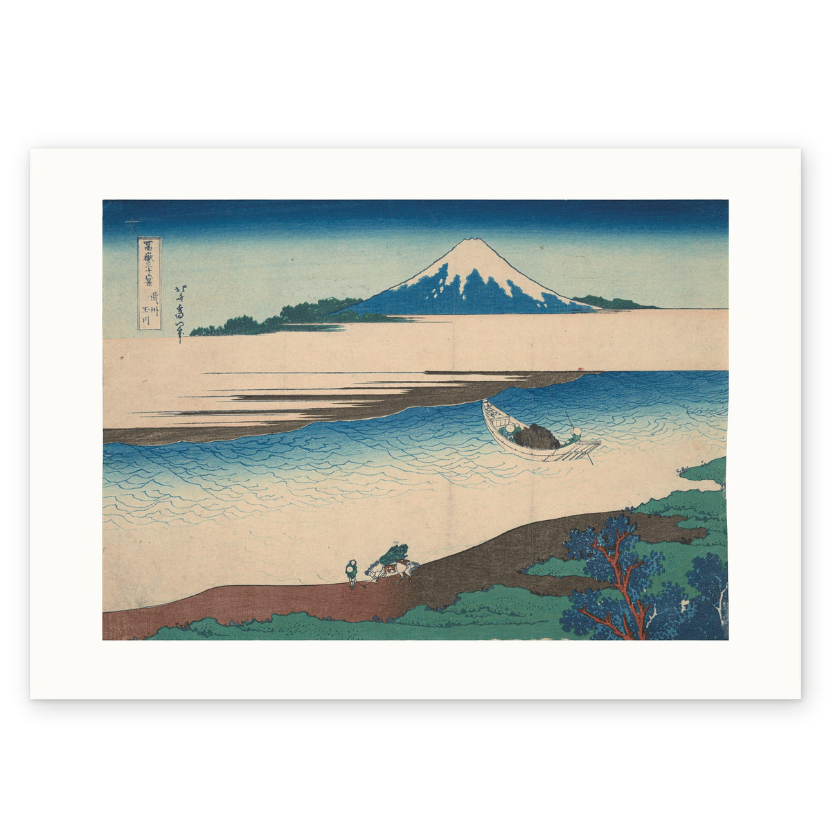 The 70 × 50 cm sheet, unframed, with its white border — the print enlarged 1.55×
