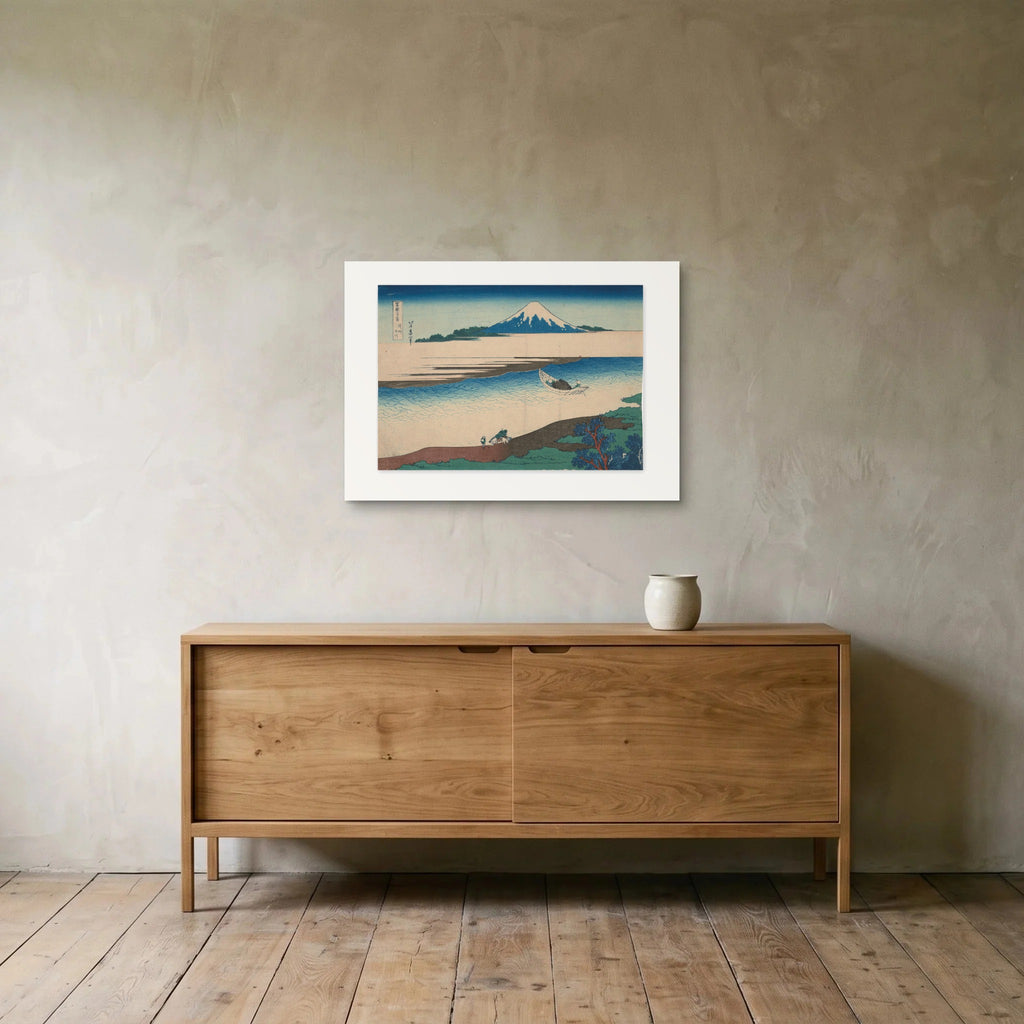 The 70 × 50 cm sheet hung above an oak sideboard