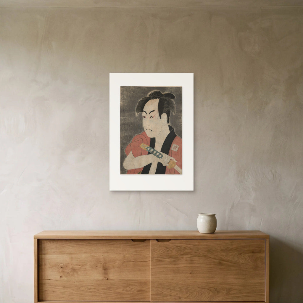 The 50 × 70 cm sheet hung above an oak sideboard