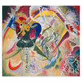 Wassily Kandinsky, Improvisation 35, 1914 — the canvas reproduced whole: a burst of red, yellow, blue and dark green forms crossed by black lines