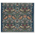William Morris, Strawberry Thief, 1883 — the printed cotton length with its cut and fraying edges