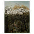 Henri Rousseau, Rendezvous in the Forest, 1889 — the whole canvas, reproduced edge to edge